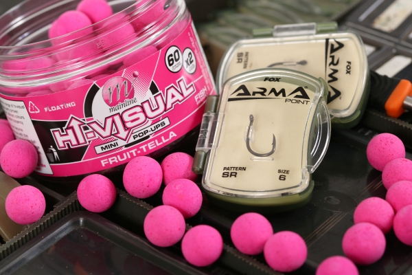 Mini 12mm pop-ups balanced a size 8 SR hook perfectly for scaled down Chods