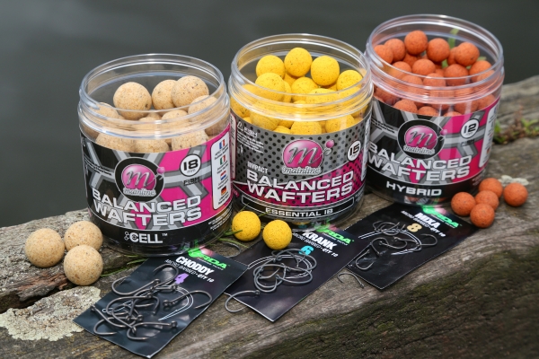 Balanced Wafters are available in 12mm, 15mm and 18mm sizes, which as a rule match size 8, size 6 and size 4 hooks respectively