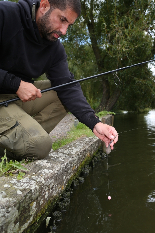 Always check the balance of your rig in the margin before casting out