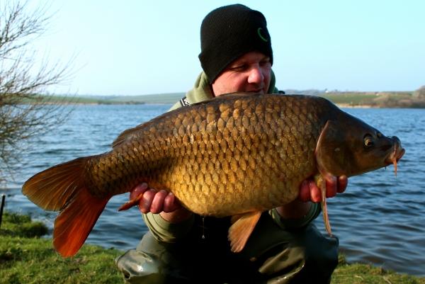 First carp of the day - the tactics worked