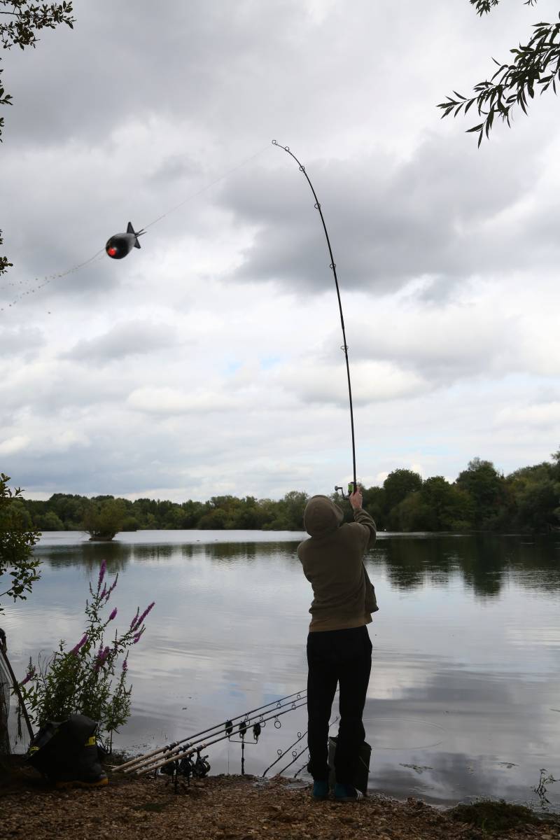 Accurate baiting is very important to me and a hey part of fishing all rods on a single spot