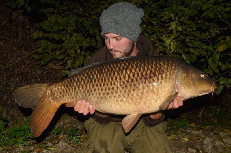 The biggest fish in the lake, caught over a mixture of four different baits, during the transition period between autumn and winter
