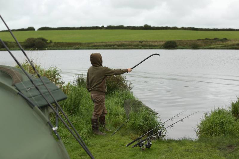 A spread of boilies with the throwing stick is my favoured approach