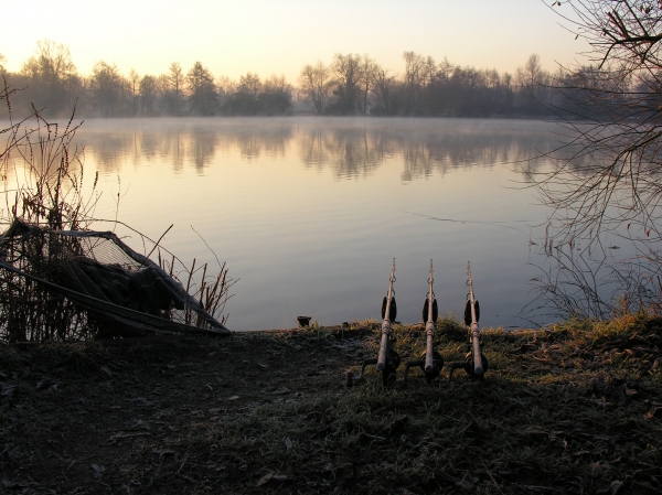 Three rods out - all in deep water.