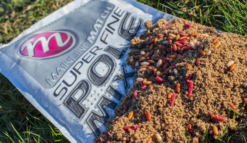 Super Fine Pole Mix: A very low-feed, fine mix that contains a blend of fishmeal, crushed pellets and the sweet scent of Mainline Cell