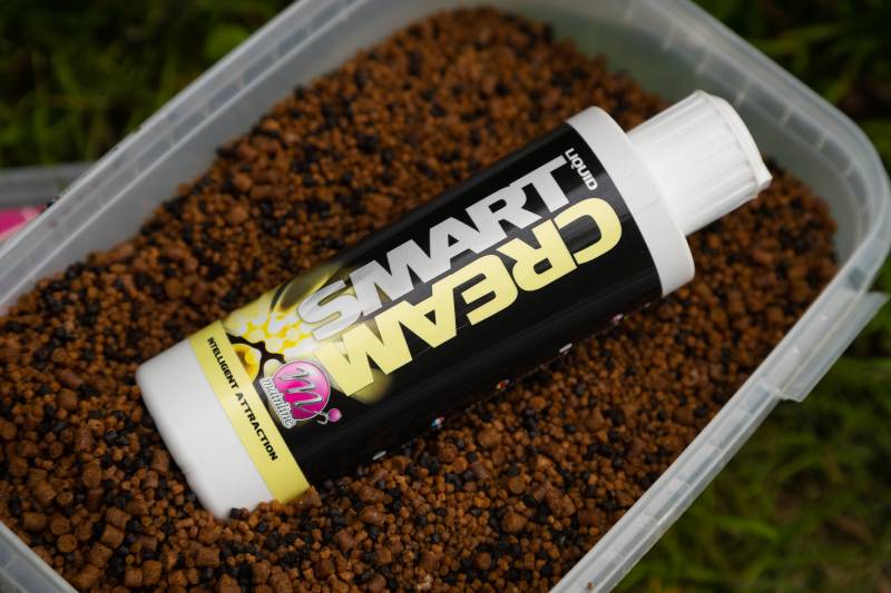 From boilies to pellets, Smart Liquid will increase the food source without increasing the risk of over feeding