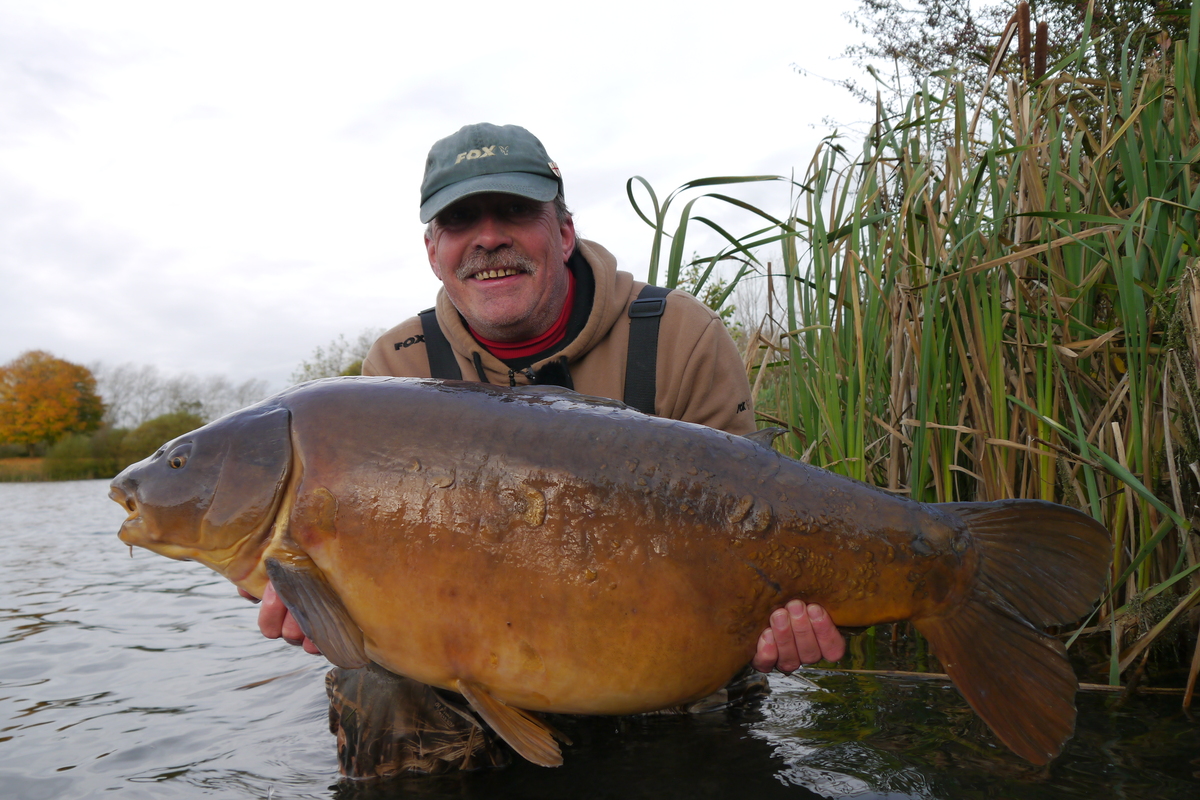 Spike and another 44lb carp, this time falling to Hybrid.