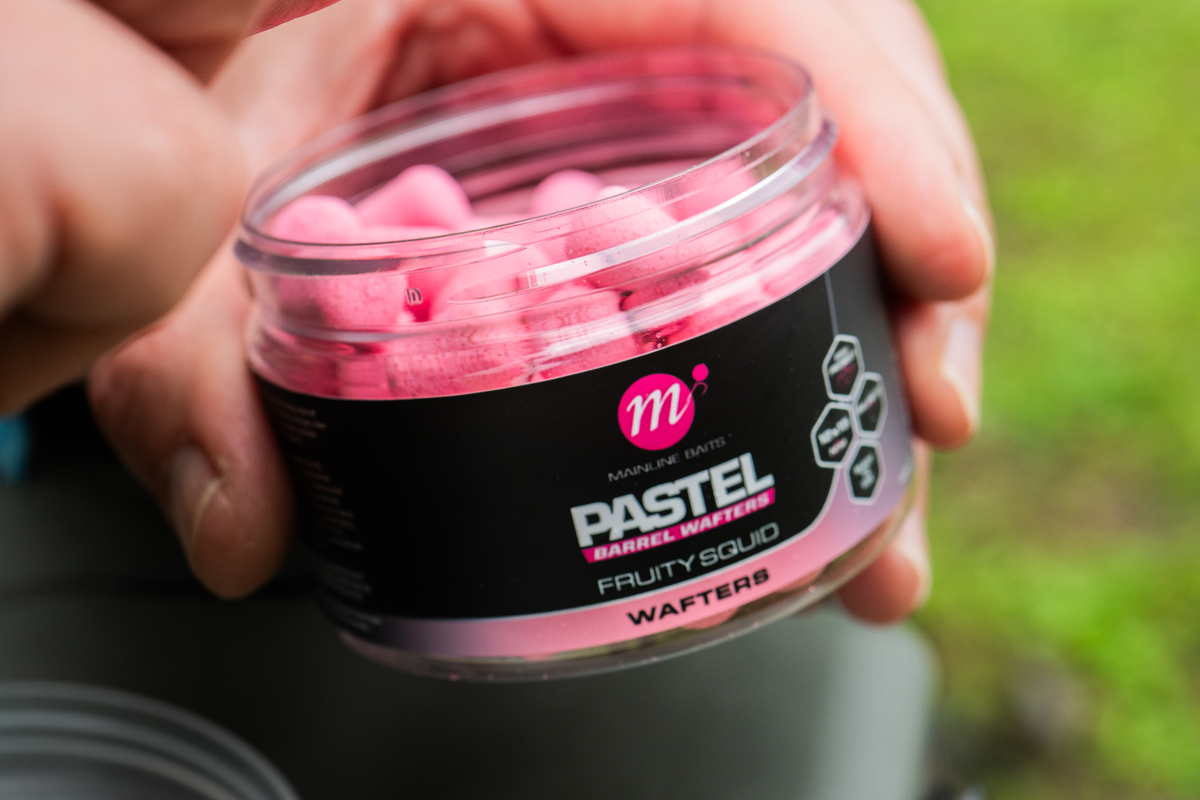 I would have to say my favourite hookbait would be a Fruity Squid Pastel Barrel Wafter.