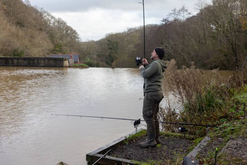 Hitting into nothing, but a good sign!