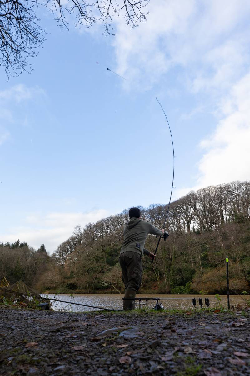 Recasting the rods tight to the far margin.