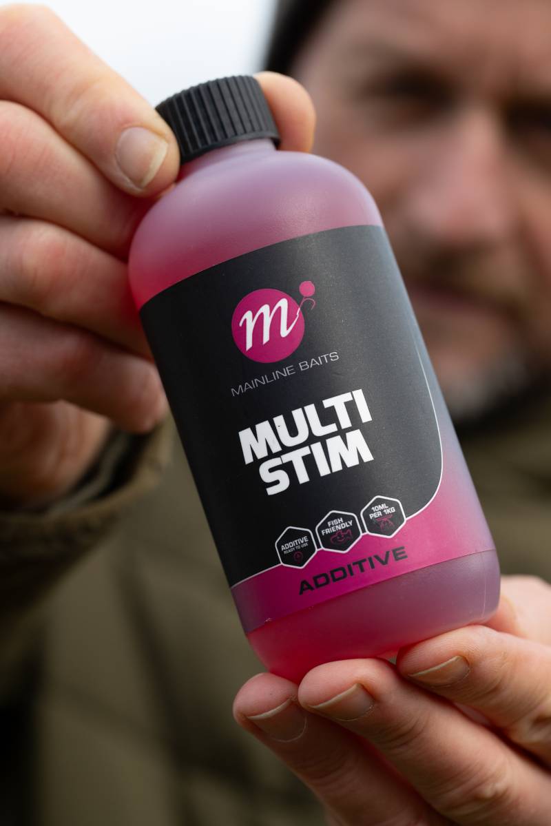 Multi-Stim is a great liquid attractor, which is good addition to bait mixes or use as a hookbait soak. Because it will penetrate the bait making it slightly heavier, which could effect buoyancy of a pop-up, I only use it with bottom baits and wafters.