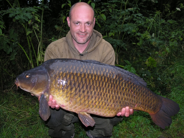 A common resuting from fishing a clear spot in  the weed