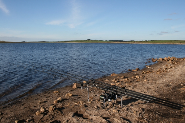 More than confident to cast out three single PVA sticks in this massive Cornish reservoir