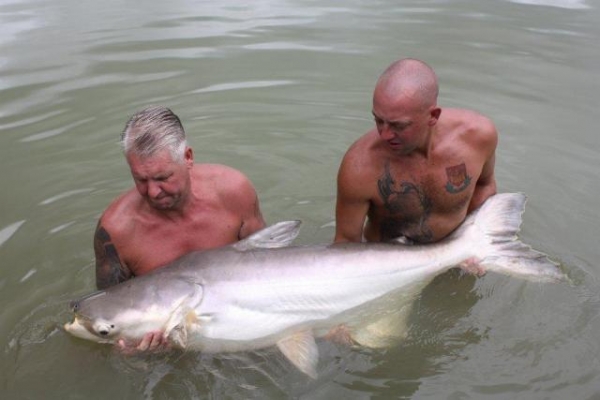 Gary and a 150lb Mekong!