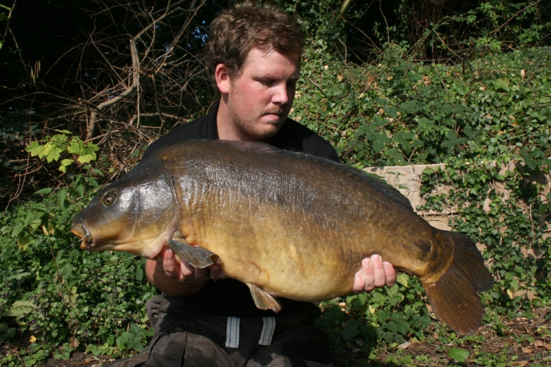 34.8 from a low stock 60 acre gravel pit - caught over 5 kilo of cell on a homemade cell corkball pop-up